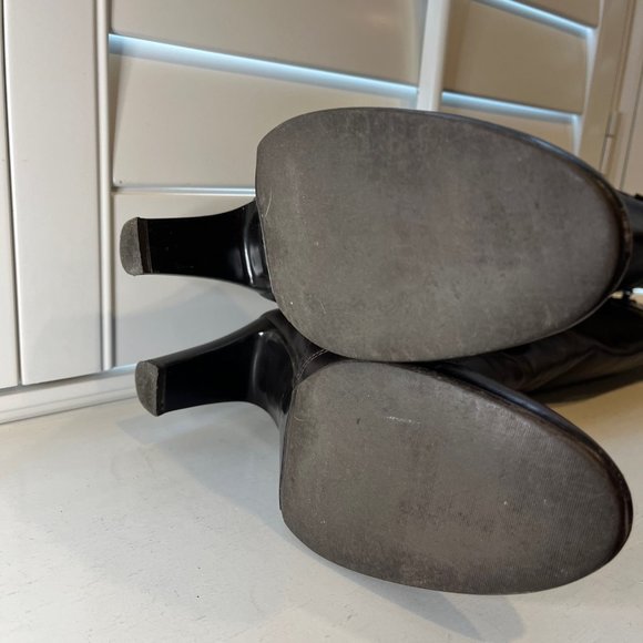 J. CREW tall brown leather boots size 8 - Picture 2 of 7